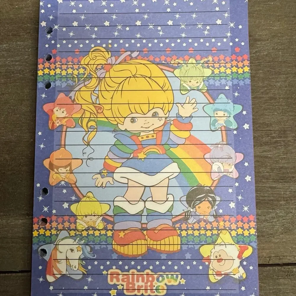 Rainbow Brite Size A5 Refill Paper (50 Sheets)